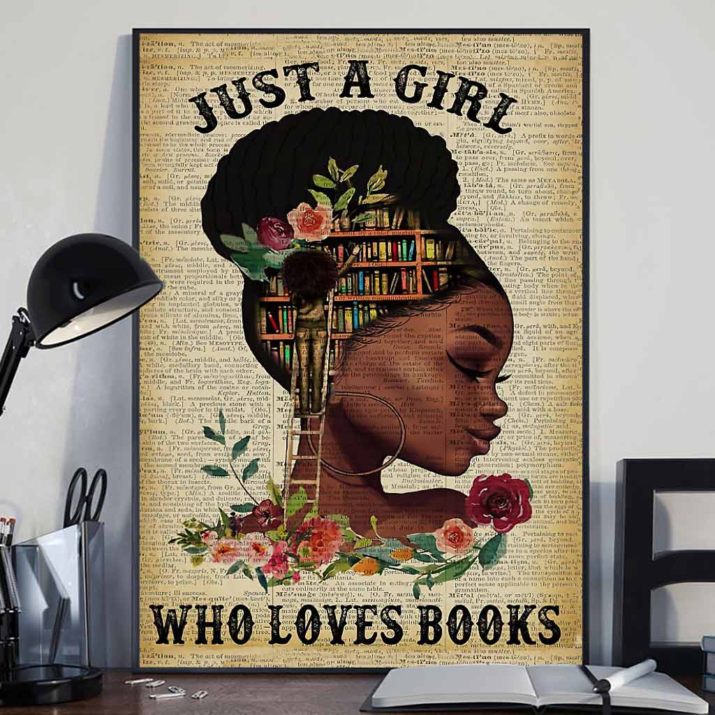 Black Queen Loves Books Poster 062021