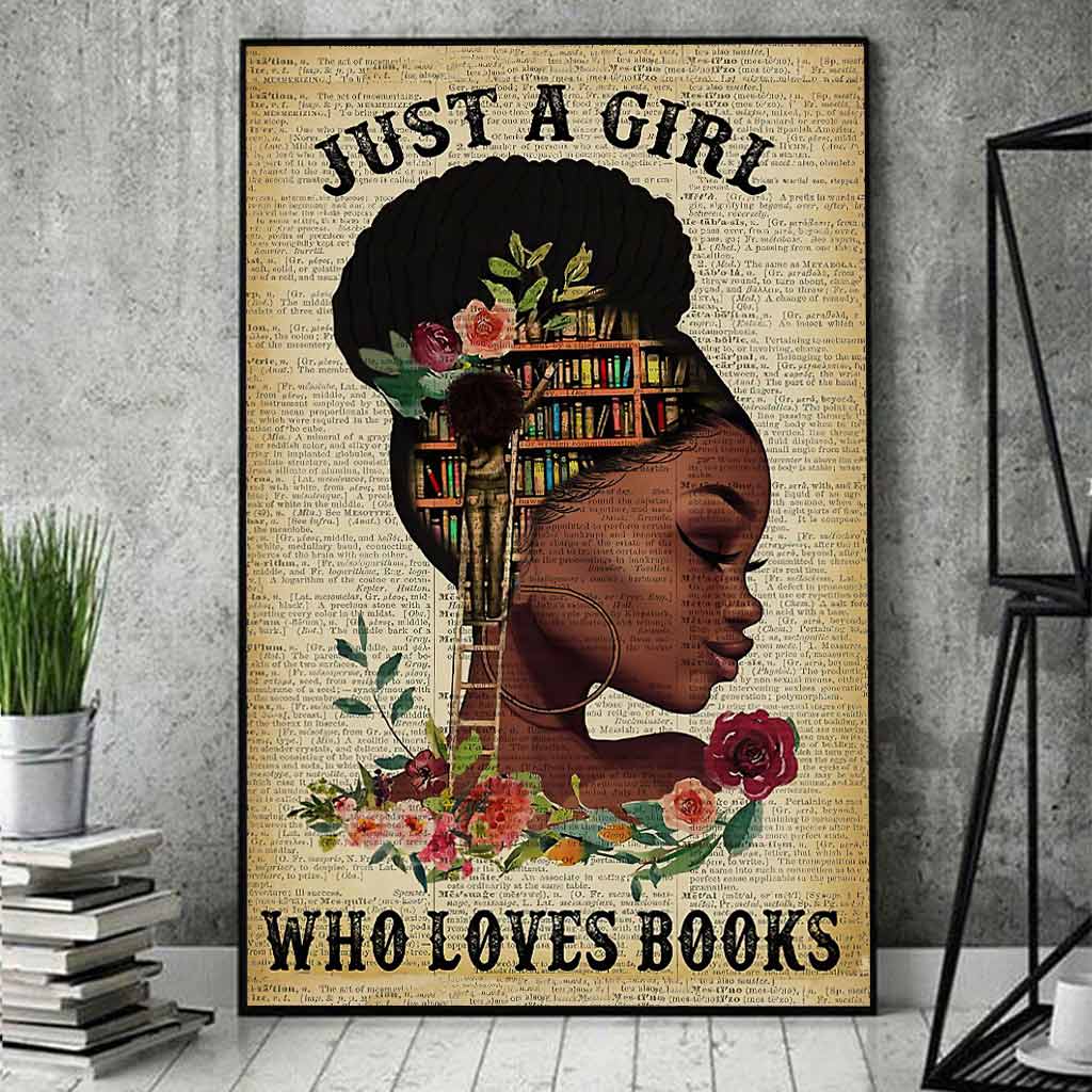 Black Queen Loves Books Poster 062021