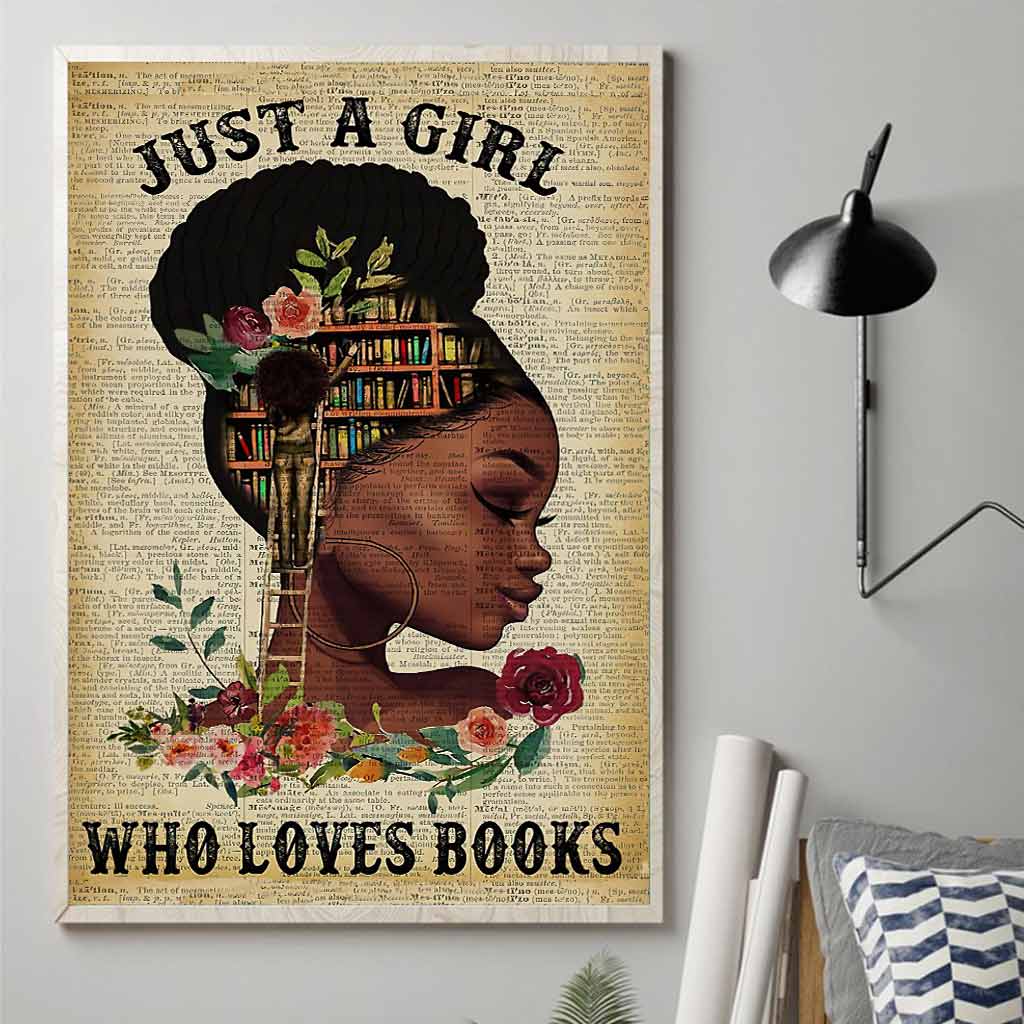 Black Queen Loves Books Poster 062021
