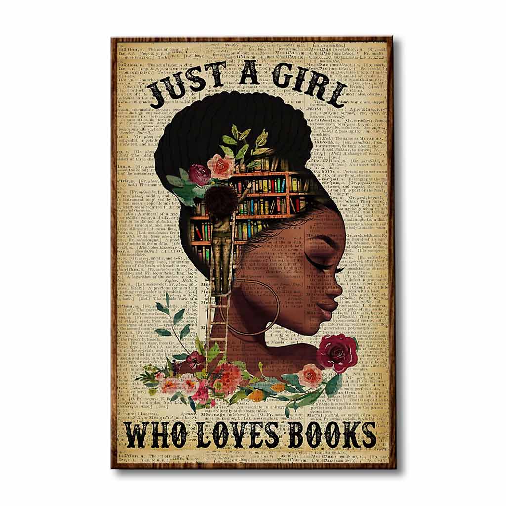 Black Queen Loves Books Poster 062021