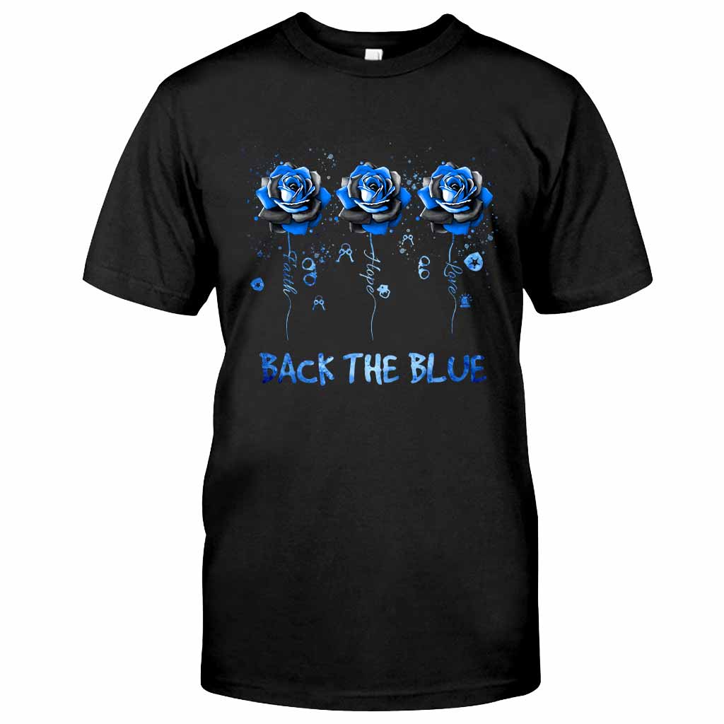 Blue Roses - Police Officer T-shirt And Hoodie 062021