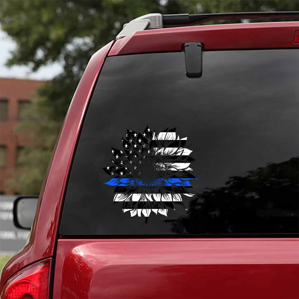 Blue Line Sunflower - Police Officer Decal Full 062021