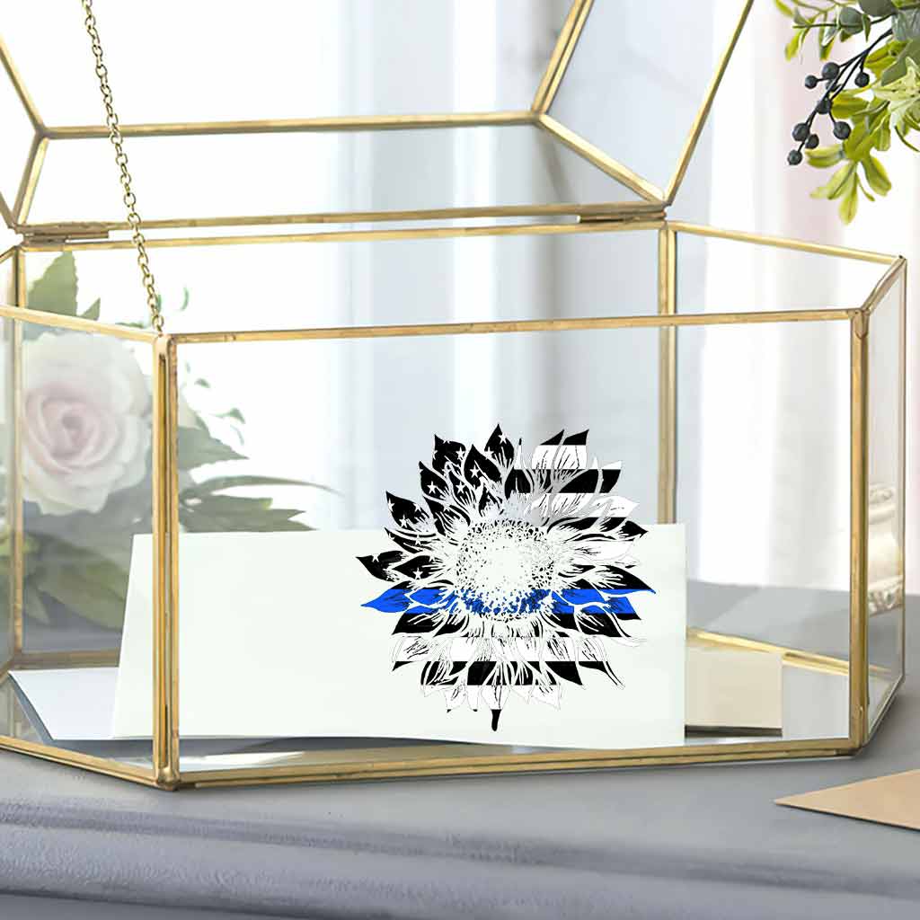 Blue Line Sunflower - Police Officer Decal Full 062021