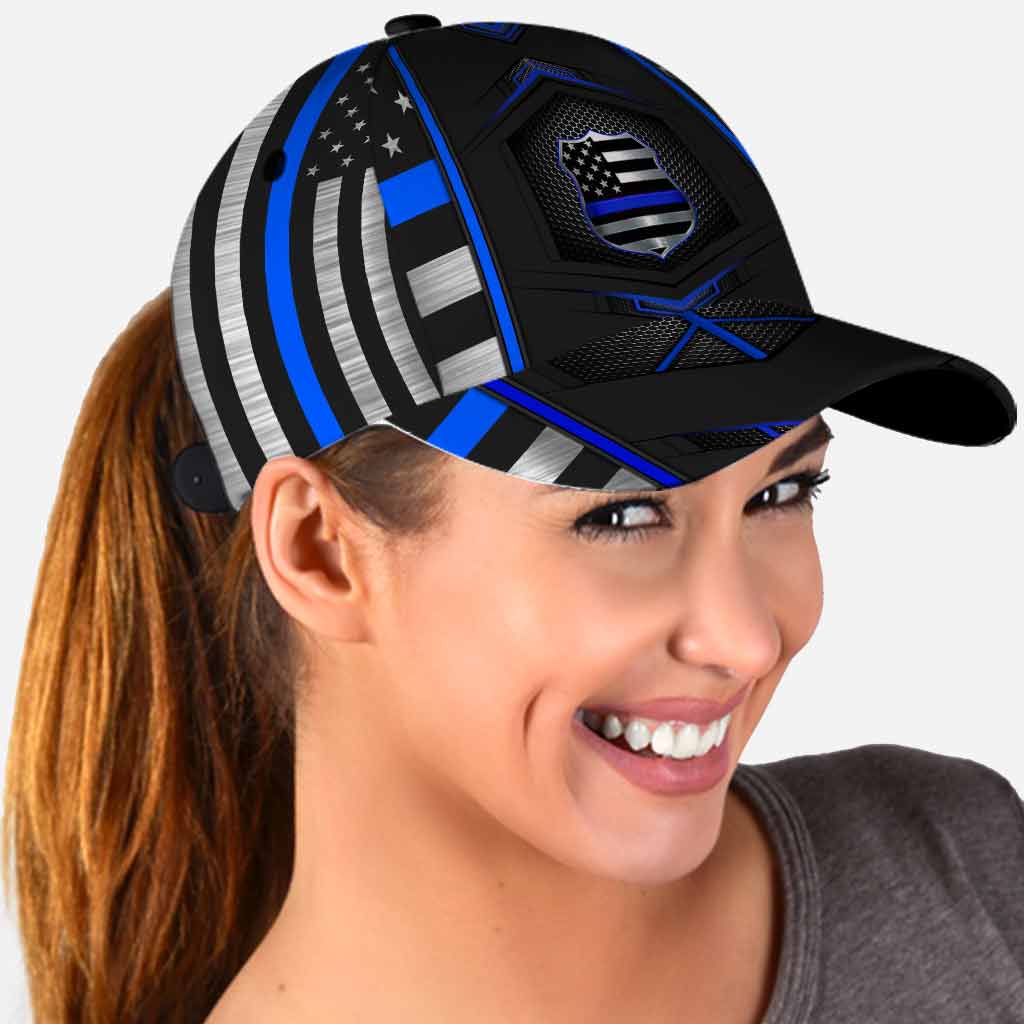 Blue Line - Police Officer Classic Cap With Printed Vent Holes 062021