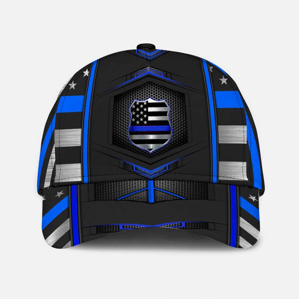 Blue Line - Police Officer Classic Cap With Printed Vent Holes 062021