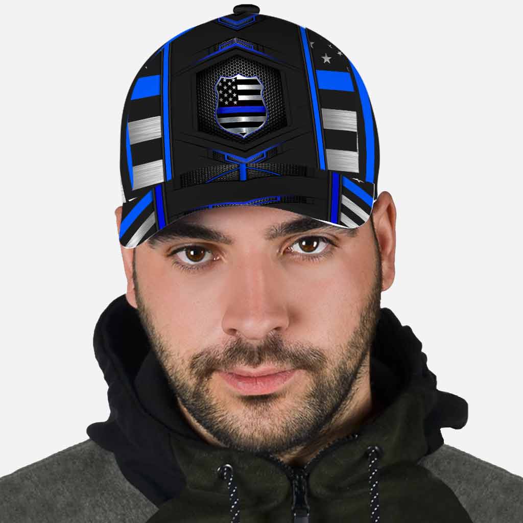 Blue Line - Police Officer Classic Cap With Printed Vent Holes 062021