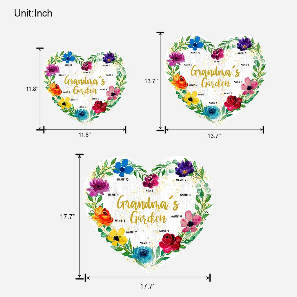 Grandma's Garden - Personalized Wood Sign