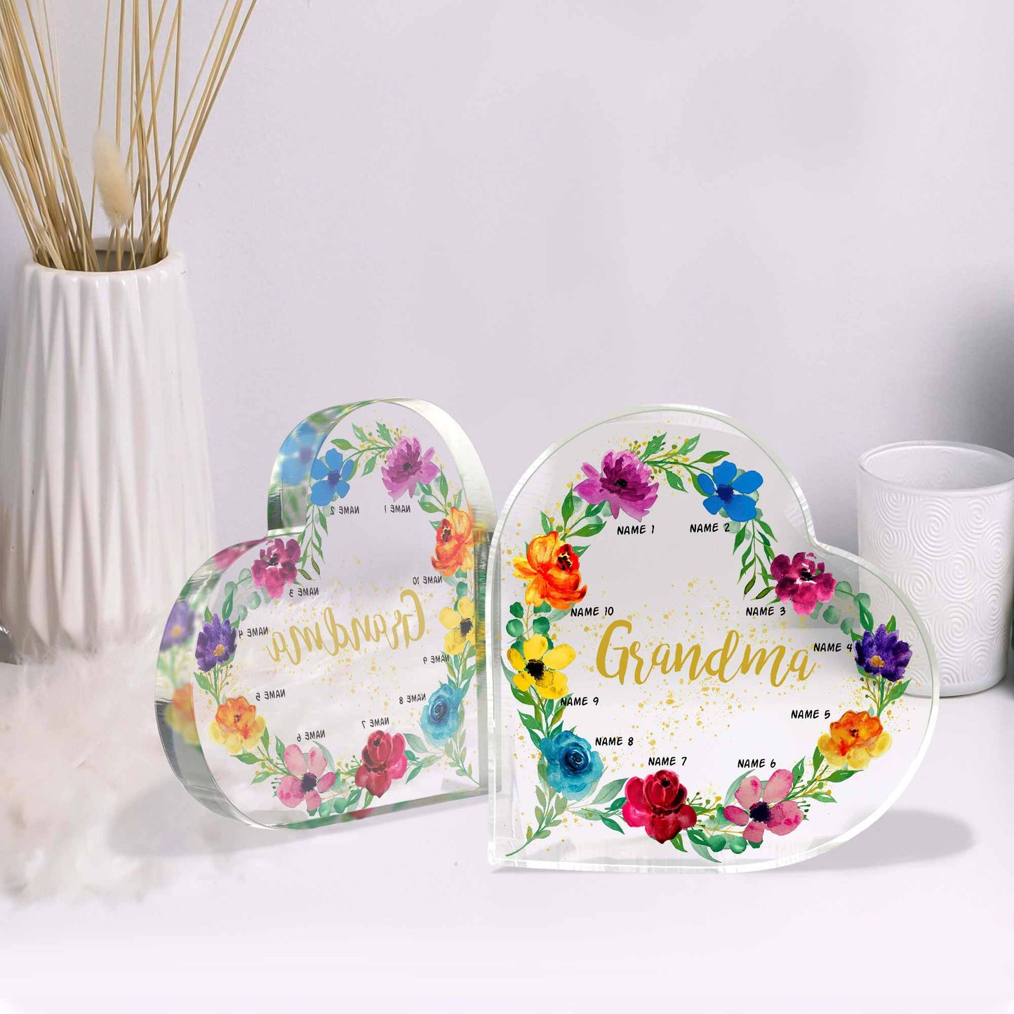 Grandma - Personalized Grandma Custom Shaped Acrylic Plaque