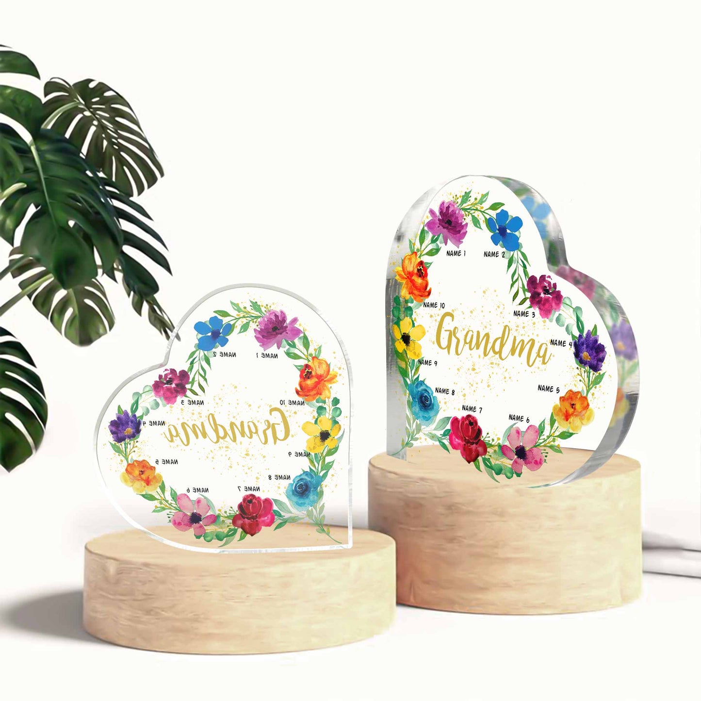 Grandma - Personalized Grandma Custom Shaped Acrylic Plaque