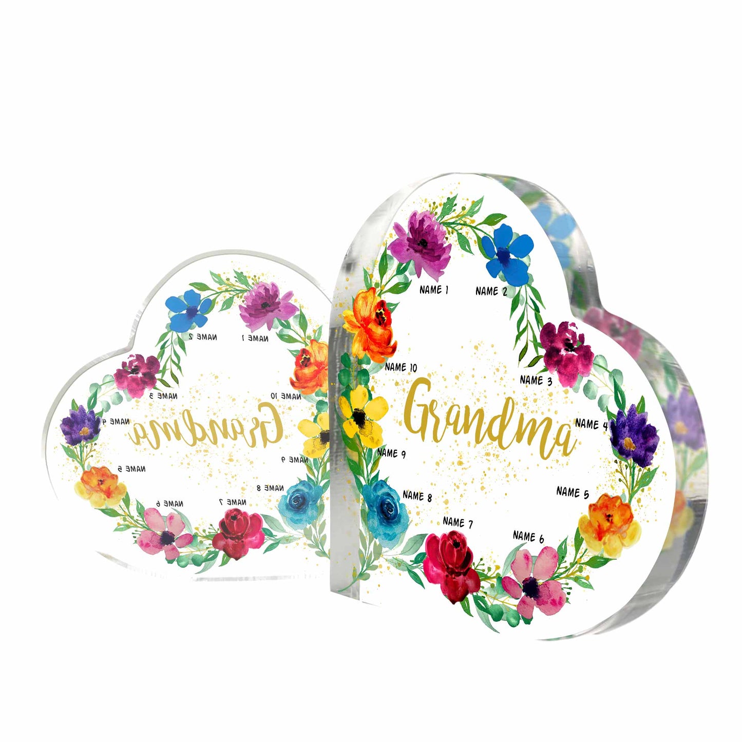 Grandma - Personalized Grandma Custom Shaped Acrylic Plaque