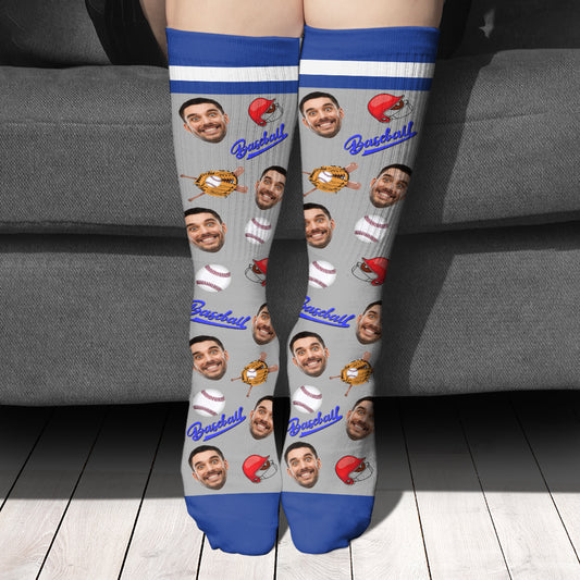 I’m Watching Baseball - Personalized Baseball Socks