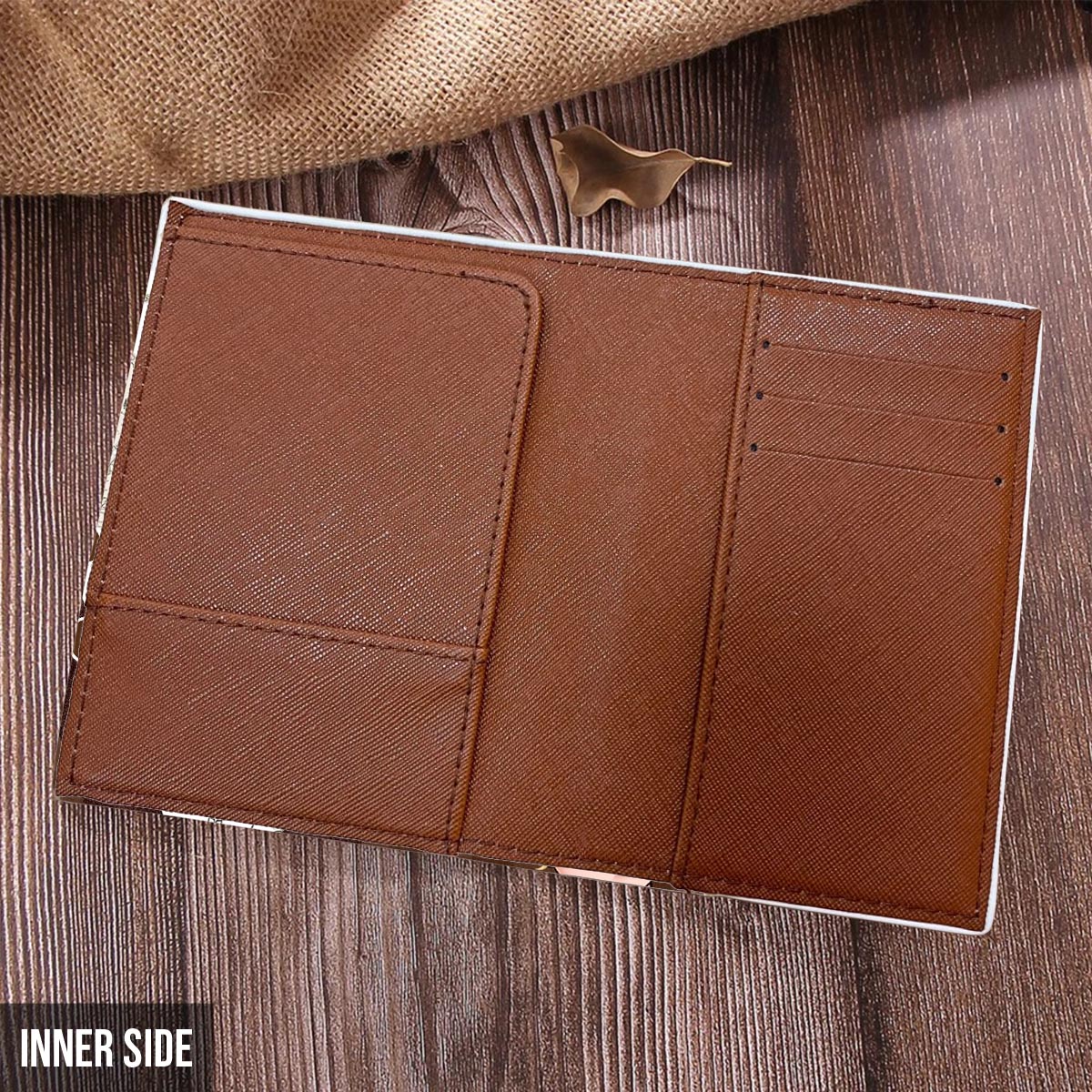 Mr And Mrs - Personalized Couple Leather Luggage Tag & Passport Holder