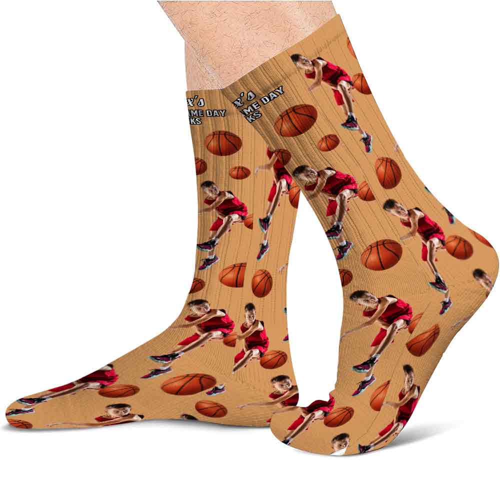 Lucky Game Day Socks - Personalized Basketball Socks