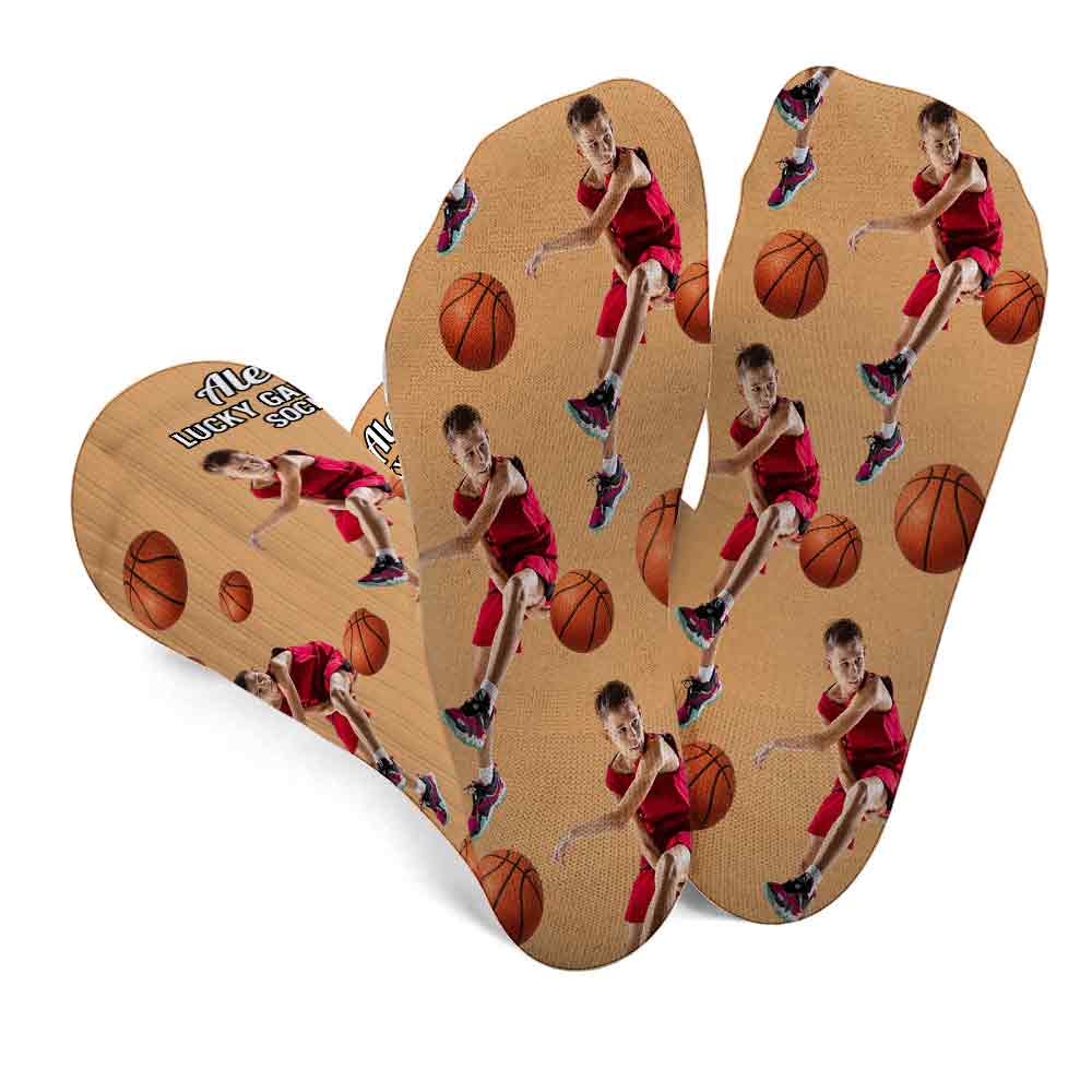 Lucky Game Day Socks - Personalized Basketball Socks