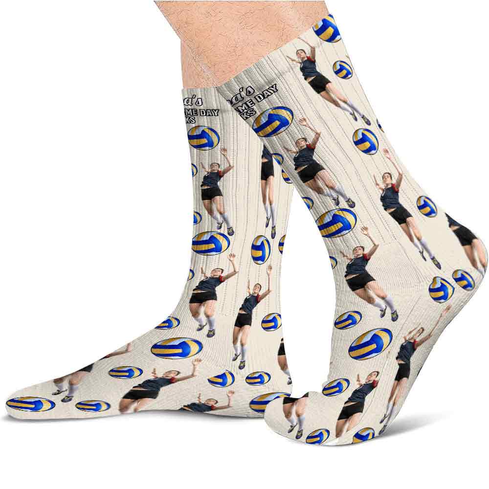 Lucky Game Day Socks - Personalized Volleyball Socks