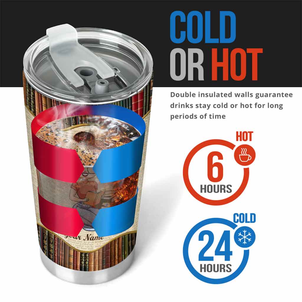 Just A Girl - Personalized Book Tumbler