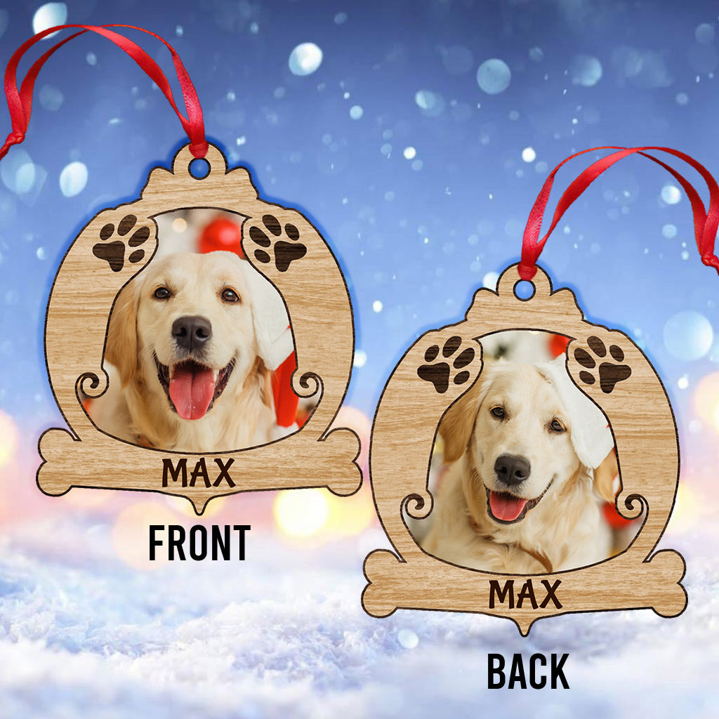 Lovely Cat Dog Paws - Personalized Christmas Ornament (Printed On Both Sides)
