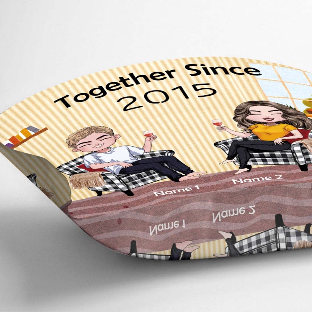 Together Since Couple - Personalized Throw Pillow