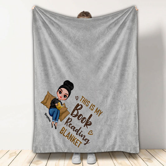 Just A Girl Who Loves Books - Personalized Book Blanket