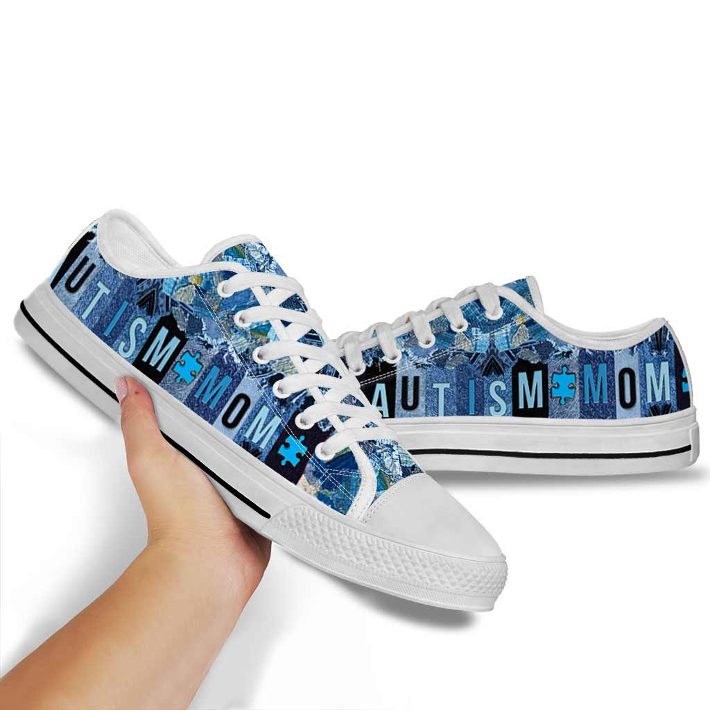 Autism Mom Low Top Shoes