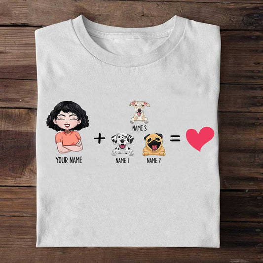 Me With The Dogs - Personalized Dog T-shirt and Hoodie