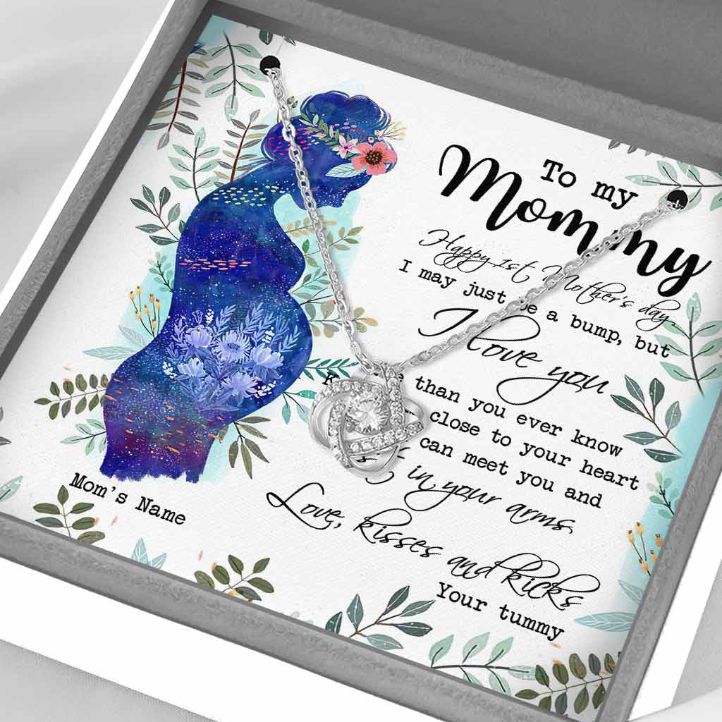 Meaningful 1st Mother's Day Love Knot - Personalized Mother Love Knot Necklace