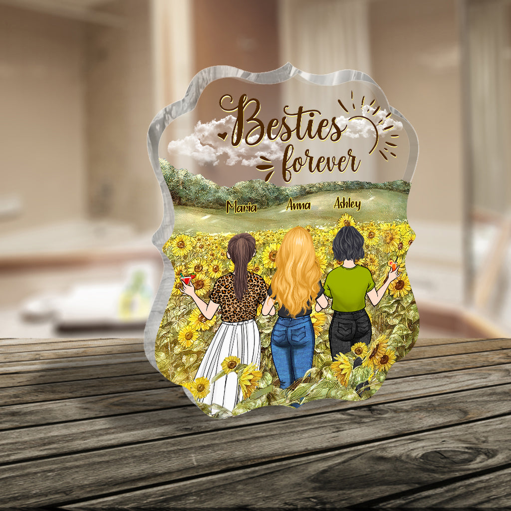 Bestie Forever - Bestie gift for sister - Personalized Custom Shaped Acrylic Plaque