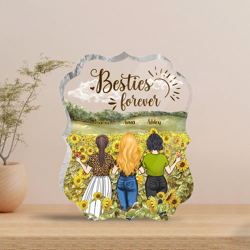 Bestie Forever - Bestie gift for sister - Personalized Custom Shaped Acrylic Plaque