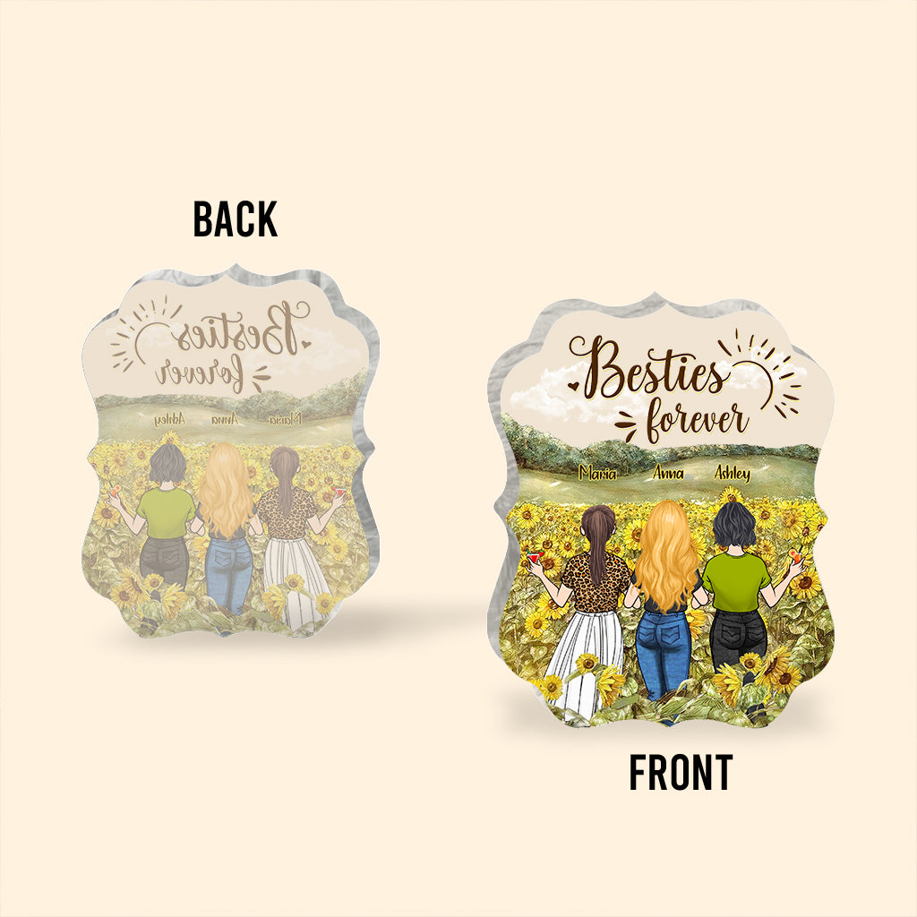 Bestie Forever - Bestie gift for sister - Personalized Custom Shaped Acrylic Plaque