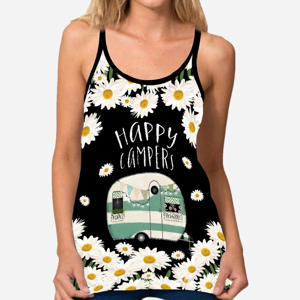 Happy Camper Cross Tank Top