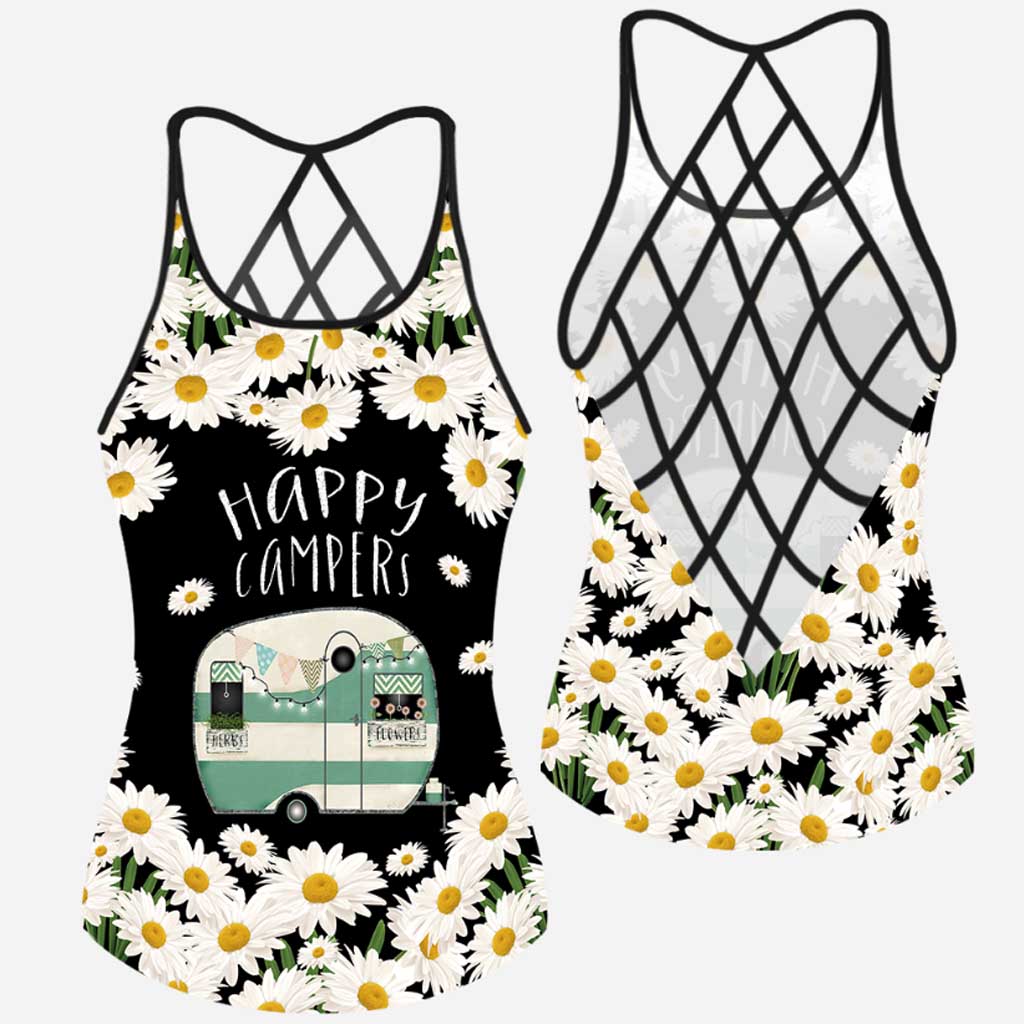 Happy Camper Cross Tank Top