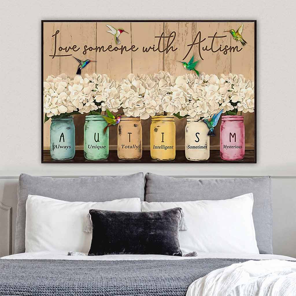 Love Someone With Autism - Autism Awareness Poster 062021