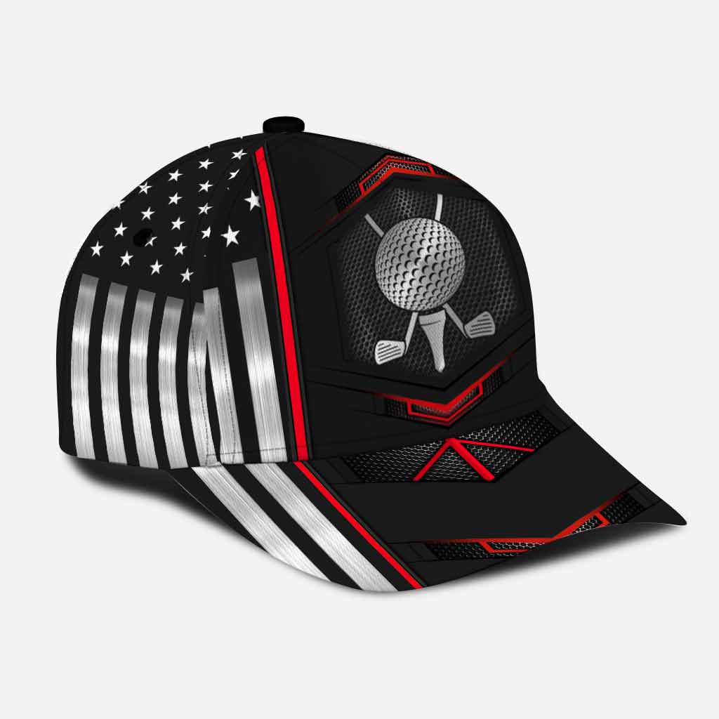 Golf Classic Cap With Printed Vent Holes 062021