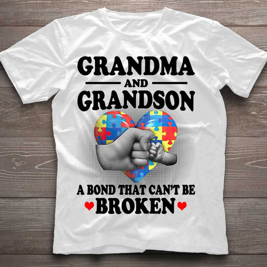 Grandma And Grandson - Autism Awareness T-shirt And Hoodie 062021