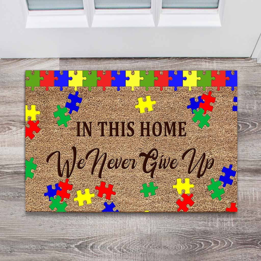 In This House - Autism Awareness Doormat 062021