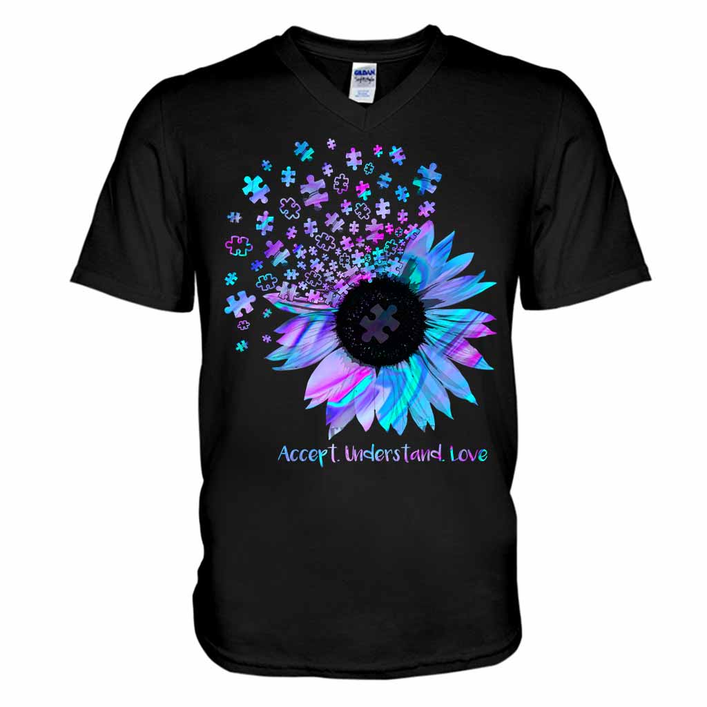 Accept Understand Love - Autism Awareness T-shirt And Hoodie 062021