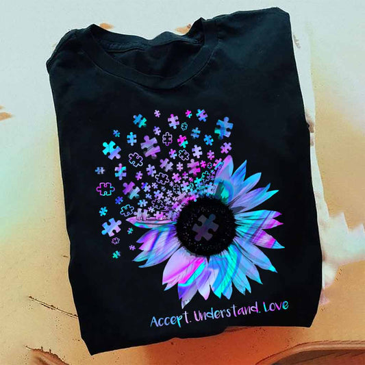 Accept Understand Love - Autism Awareness T-shirt And Hoodie 062021