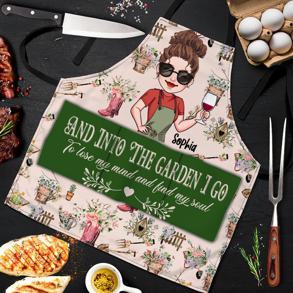 And Into The Garden I Go - Personalized Gardening Apron