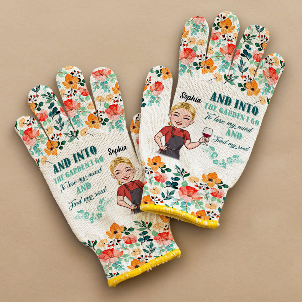 And Into The Garden I Go - Personalized Gardening Garden Gloves