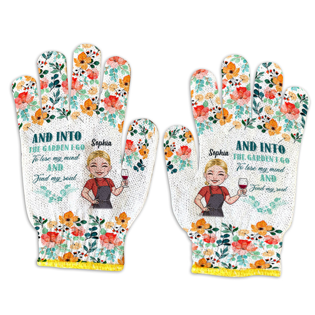 And Into The Garden I Go - Personalized Gardening Garden Gloves