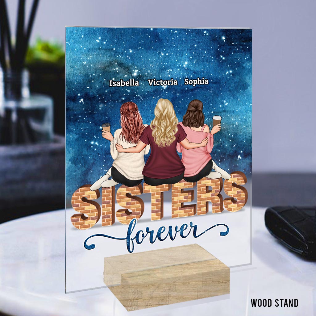 Bestie Forever - Personalized Bestie Transparent Acrylic Plaque