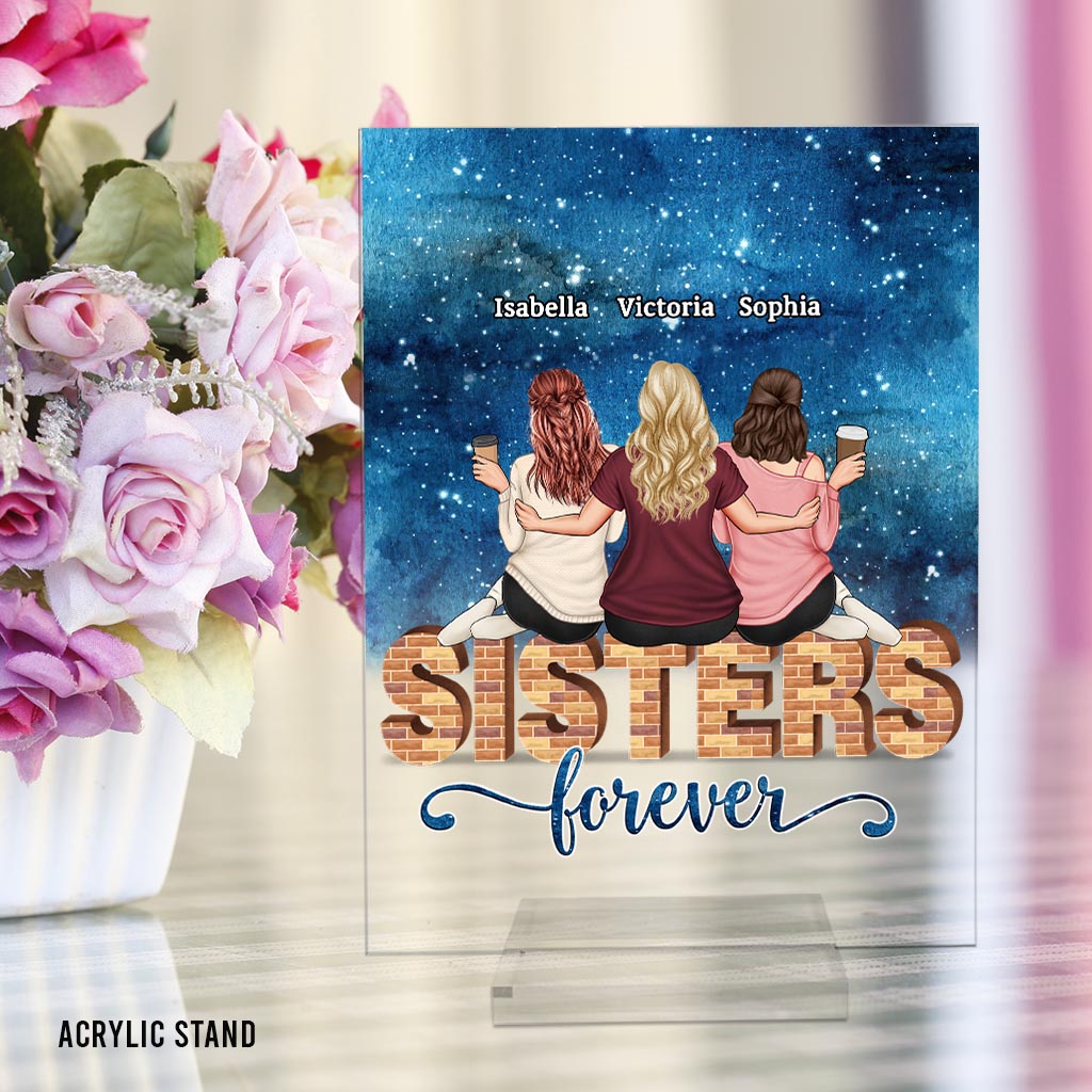 Bestie Forever - Personalized Bestie Transparent Acrylic Plaque