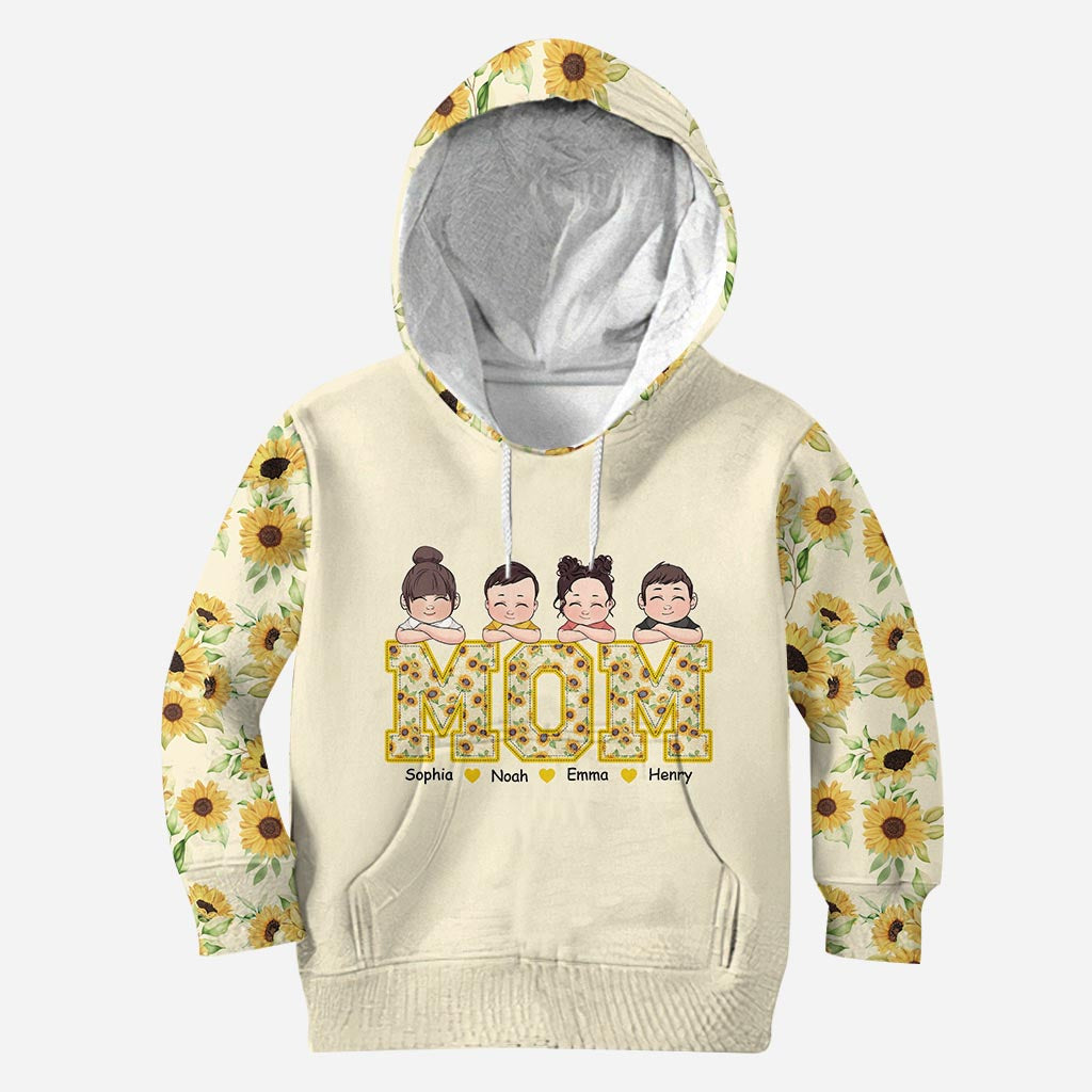 Nana's Flowers - Personalized Mother's Day Grandma Hoodie and Leggings