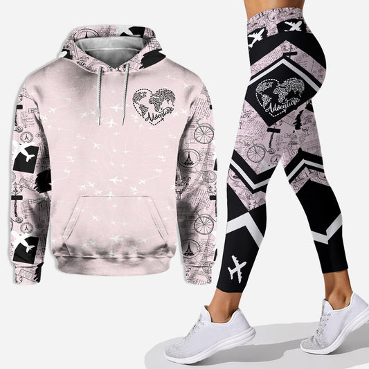 Just A Girl Who Loves Traveling - Personalized Travelling Hoodie and Leggings