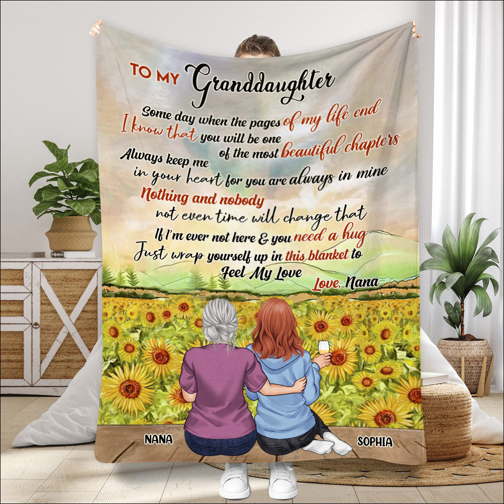 Someday When The Pages - Personalized Mother's Day Grandma Blanket