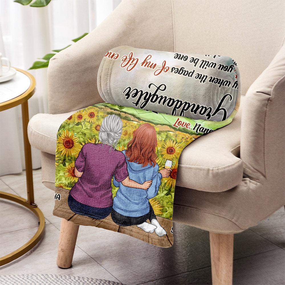 Someday When The Pages - Personalized Mother's Day Grandma Blanket