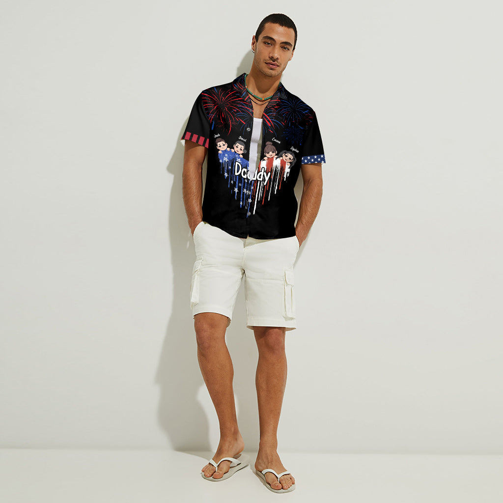 Best Grandma Ever - Personalized Father Hawaiian Shirt