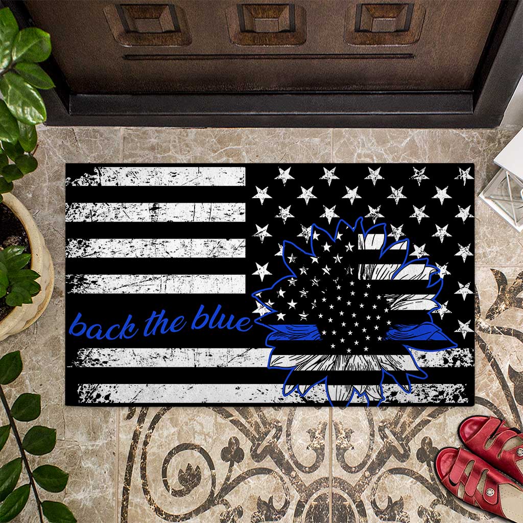 America Sunflower - Police Officer Doormat
