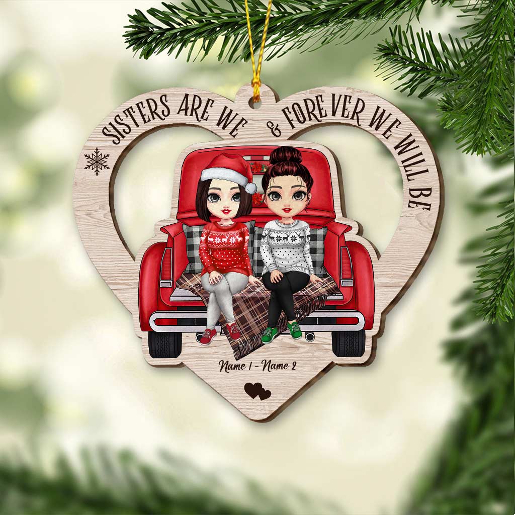 Besties Forever - Personalized Christmas Bestie Ornament