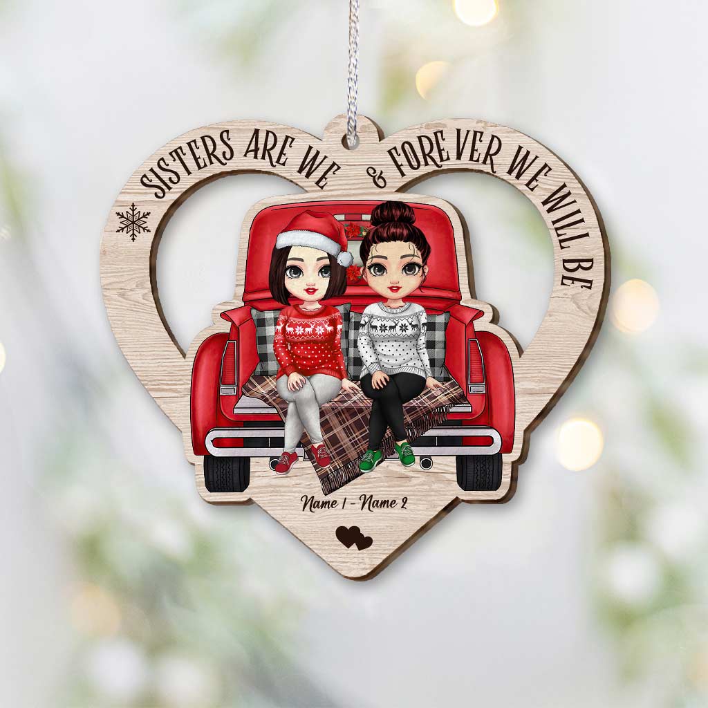 Besties Forever - Personalized Christmas Bestie Ornament